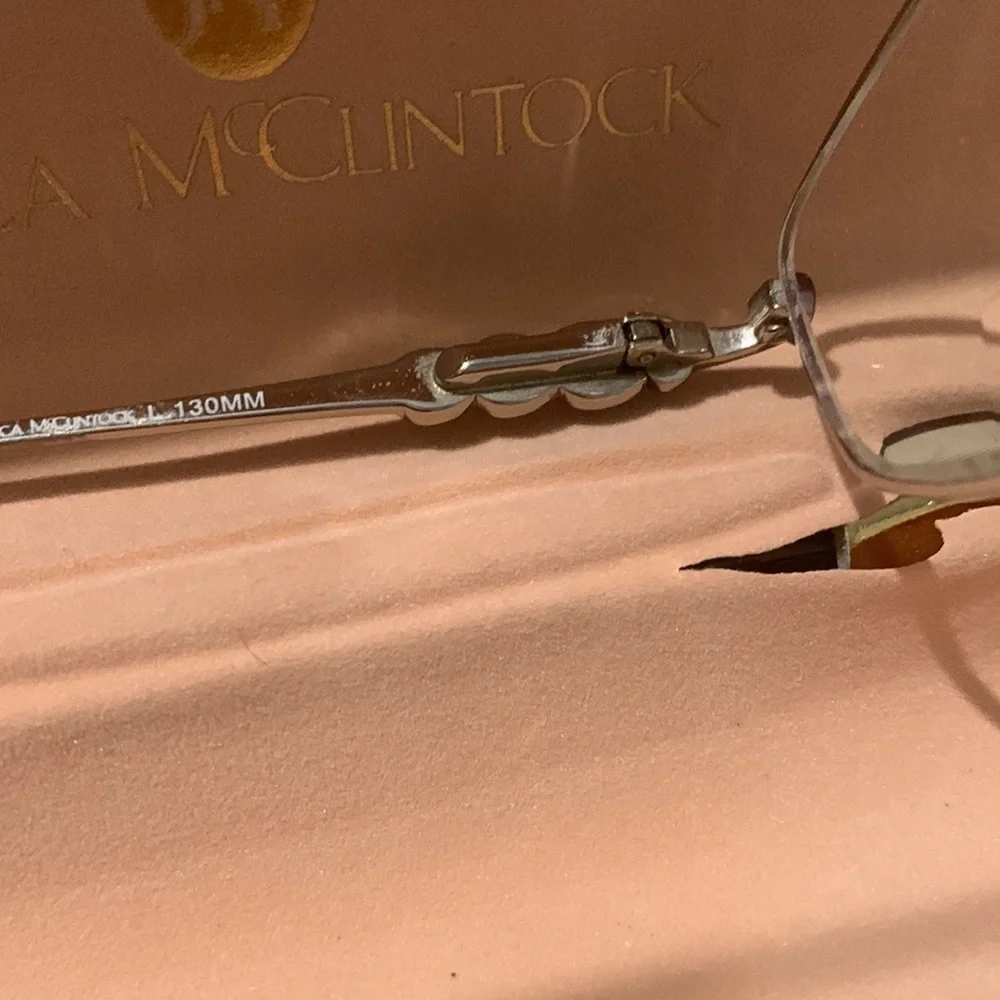 Jessica McClintock JMC Eyeglass Frame only Wine Color - Picture 5 of 13